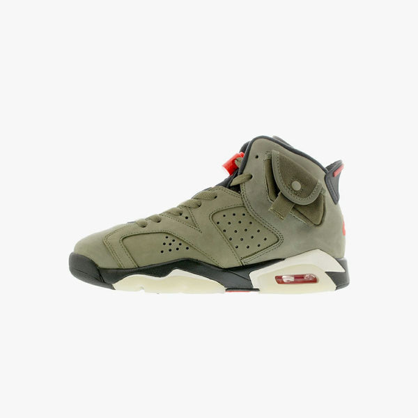 NIKE AIR JORDAN 6 RETRO SP GS MEDIUM OLIVE/INFRARED/BLACK[TRAVIS SCOTT]