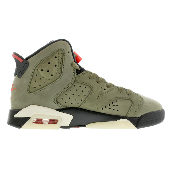 NIKE AIR JORDAN 6 RETRO SP GS MEDIUM OLIVE/INFRARED/BLACK[TRAVIS SCOTT]