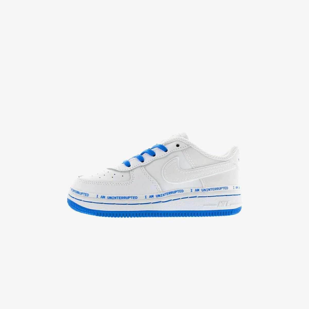 NIKE AIR FORCE 1 LOW QS TD WHITE/RACER BLUE [UNINTERRUPTED] [MORE THAN]