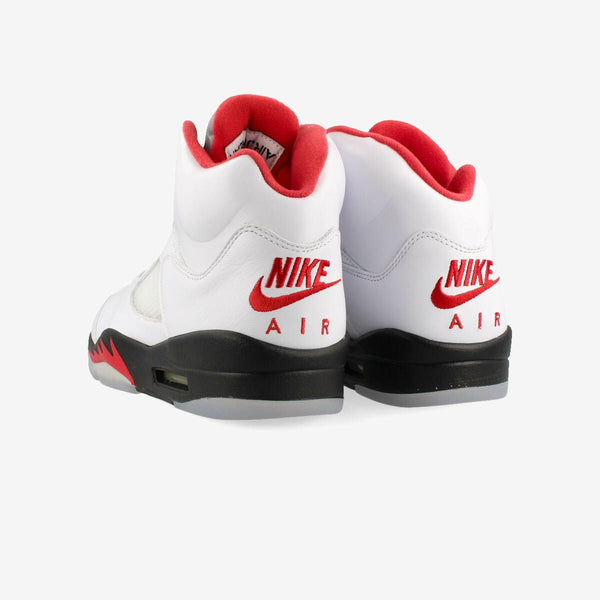 NIKE AIR JORDAN 5 RETRO TRUE WHITE/FIRE RED/BLACK