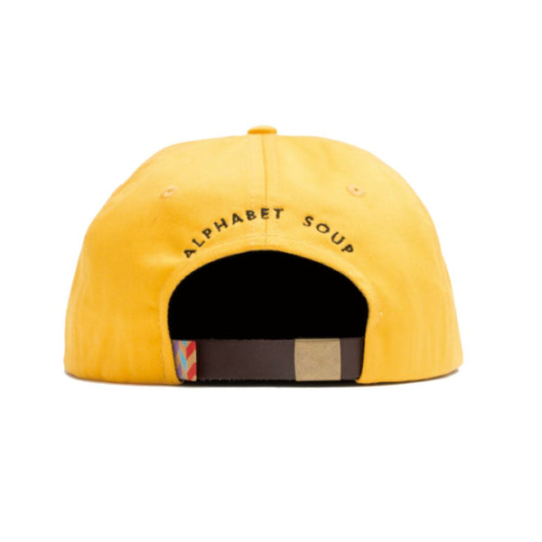 Alphabet Soup Type D ORIGINAL 6 PANEL CAP YELLOW