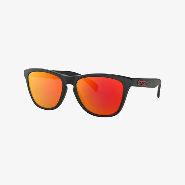 OAKLEY SUNGLASS FROGSKINS PRIZM RUBY/MATTE BLACK 【ASIAN FIT】