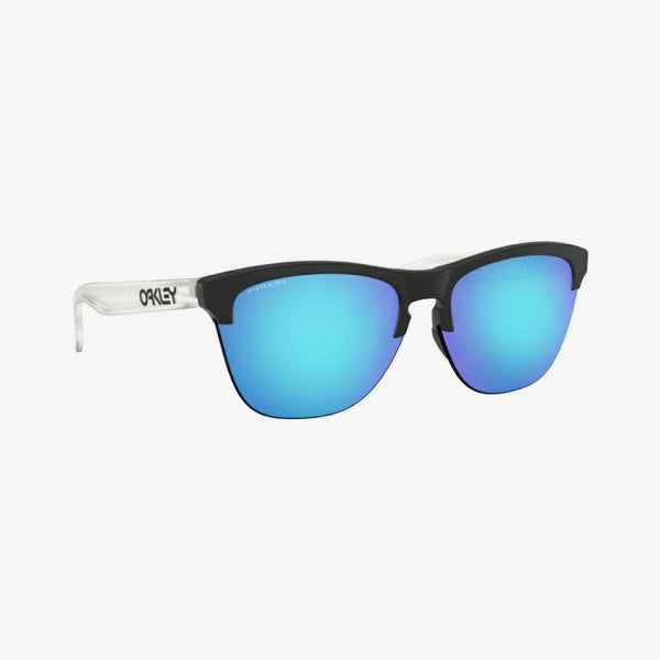 OAKLEY SUNGLASS FROGSKINS LITE MATTE BLACK/PRIZM SAPPHIRE 【STANDARD FIT】