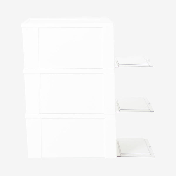 KICKS LAB. SHOE STORAGE BOX 6 BOX SET WHITE