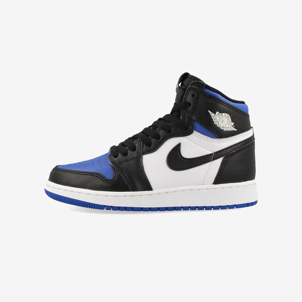 NIKE AIR JORDAN 1 RETRO HIGH OG GS BLACK/WHITE/GAME ROYAL 【ROYAL TOE】