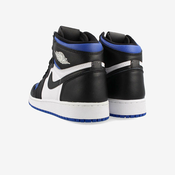 NIKE AIR JORDAN 1 RETRO HIGH OG GS BLACK/WHITE/GAME ROYAL [ROYAL TOE]