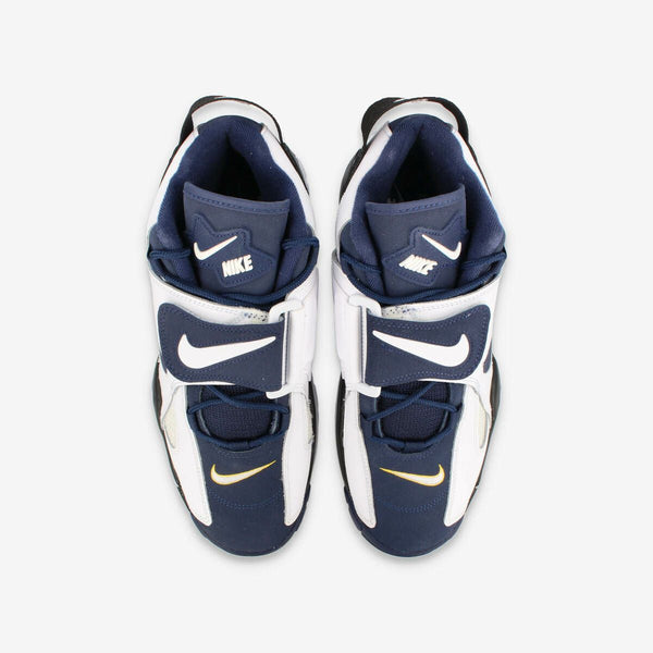 公式正規品!★NIKE AIR BARRAGE MID WHITE NAVY GOLD 