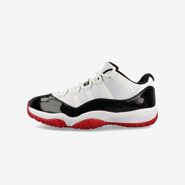 NIKE AIR JORDAN 11 RETRO LOW WHITE/UNIVERSITY RED/BLACK