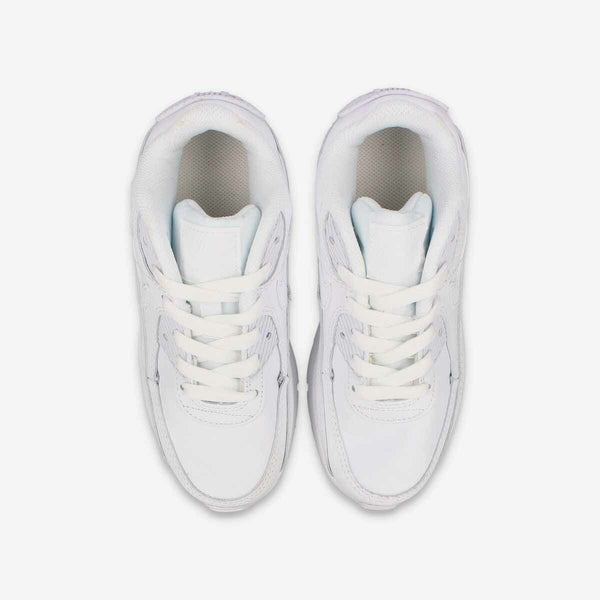 NIKE AIR MAX 90 LTR PS WHITE/METALLIC SILVER – KICKS LAB.