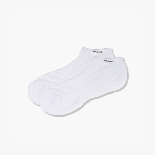 【22cm-25cm】KICKS LAB. ORIGINAL COMFORTSOFT SOCKS LOW CUT WHITE 【2PACK】【Made in JAPAN】