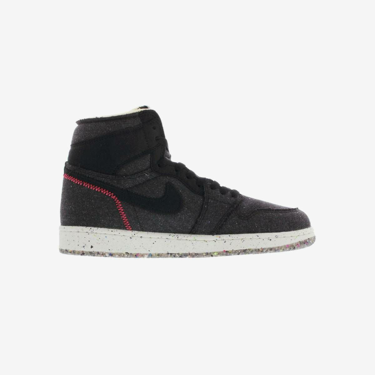 NIKE AIR JORDAN 1 HIGH ZOOM BLACK/WOLF GRAY/FLASH CRIMSON [CRATER] – KICKS  LAB.