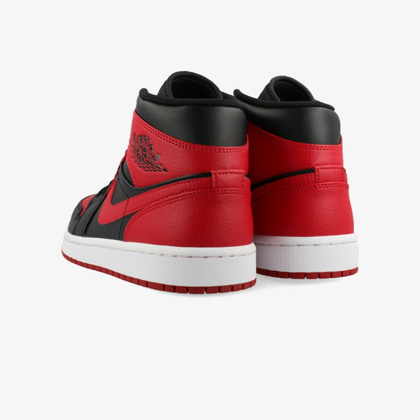 NIKE AIR JORDAN 1 MID BLACK/GYM RED/WHITE [BRED]