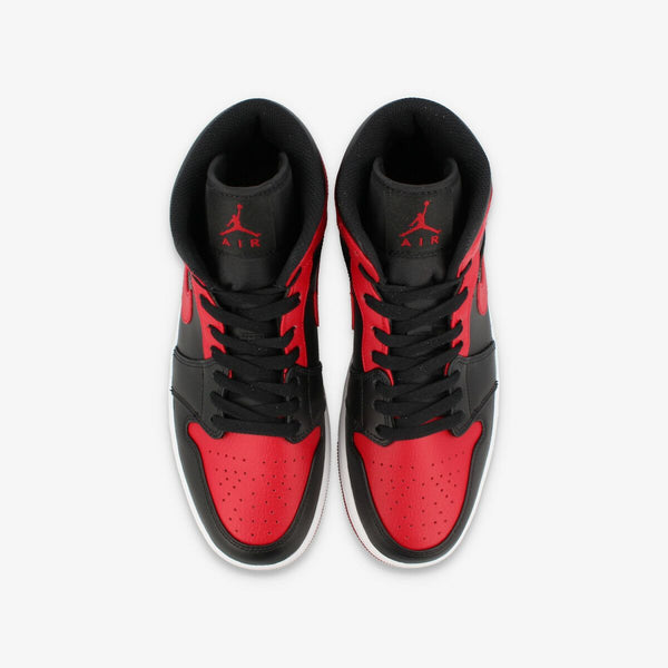 NIKE AIR JORDAN 1 MID BLACK/GYM RED/WHITE 【BRED】