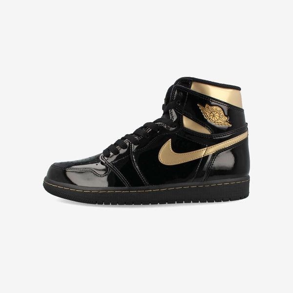 NIKE AIR JORDAN 1 RETRO HIGH OG BLACK/METALLIC GOLD/BLACK