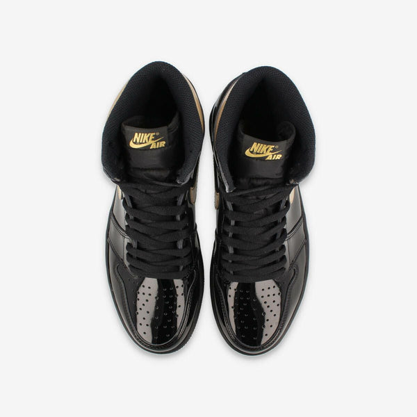 NIKE AIR JORDAN 1 RETRO HIGH OG BLACK/METALLIC GOLD/BLACK