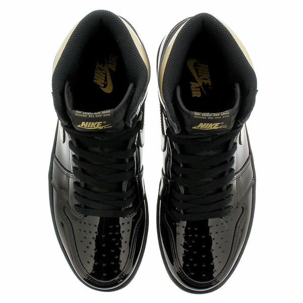 NIKE AIR JORDAN 1 RETRO HIGH OG BLACK/METALLIC GOLD/BLACK