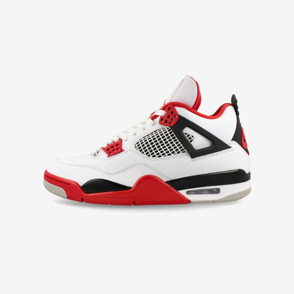 NIKE AIR JORDAN 4 RETRO WHITE/FIRE RED/BLACK/TECH GRAY