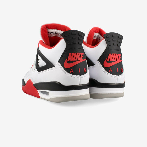 NIKE AIR JORDAN 4 RETRO WHITE/FIRE RED/BLACK/TECH GREY