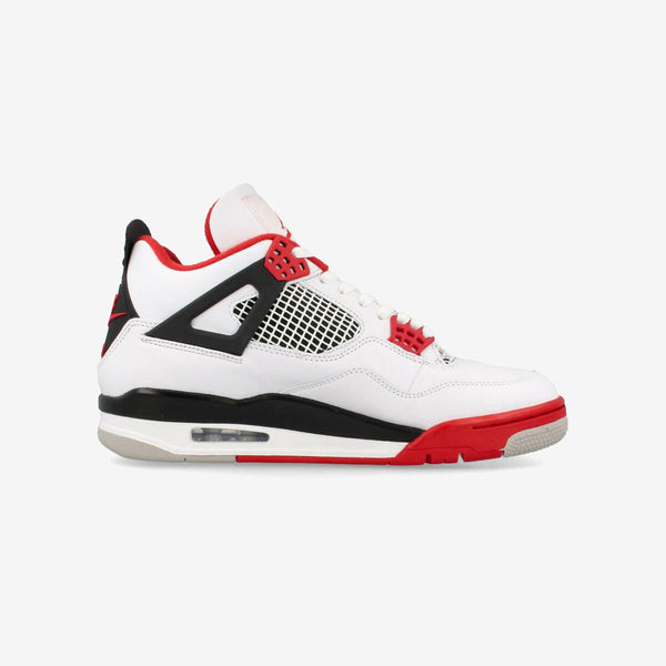 NIKE AIR JORDAN 4 RETRO WHITE/FIRE RED/BLACK/TECH GRAY