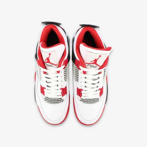 NIKE AIR JORDAN 4 RETRO WHITE/FIRE RED/BLACK/TECH GRAY