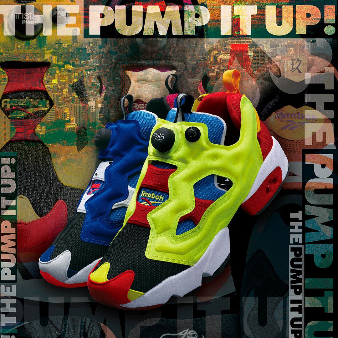 Reebok x KICKS LAB. INSTAPUMP FURY OG BLACK/HYPER GREEN/SCARLET 【ULTIM