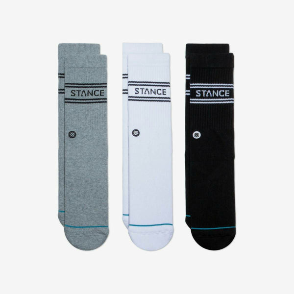 STANCE SOCKS BASIC 3 PACK CREW [Set of 3 pairs]