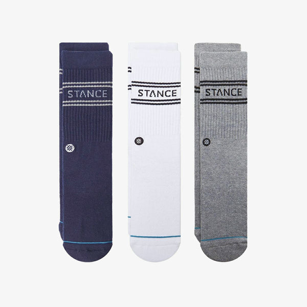 STANCE SOCKS BASIC 3 PACK CREW [Set of 3 pairs]