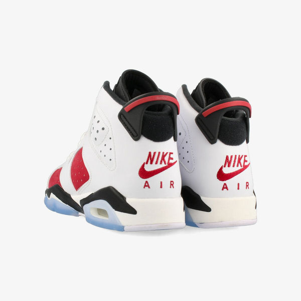 NIKE AIR JORDAN 6 RETRO GS WHITE/CARMINE/BLACK [CARMINE]