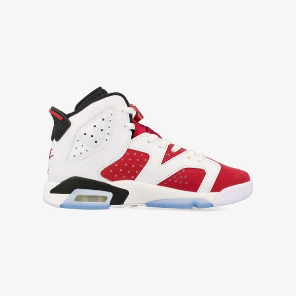 NIKE AIR JORDAN 6 RETRO GS WHITE/CARMINE/BLACK [CARMINE]