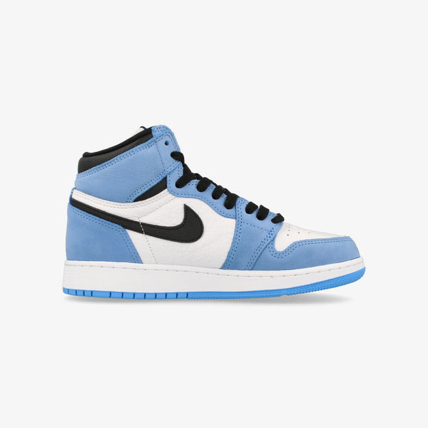 NIKE AIR JORDAN 1 RETRO HIGH OG GS WHITE/UNIVERSITY BLUE/BLACK