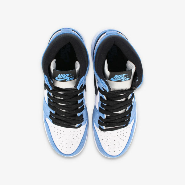 NIKE AIR JORDAN 1 RETRO HIGH OG GS WHITE/UNIVERSITY BLUE/BLACK