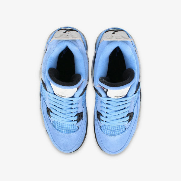 NIKE AIR JORDAN 4 RETRO GS UNIVERSITY BLUE/TECH GREY/WHITE/BLACK