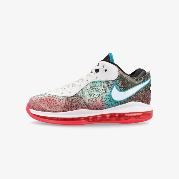 NIKE LEBRON VIII V/2 LOW WHITE/SOLAR RED/GLASS BLUE/WHITE 【MIAMI NIGHTS】