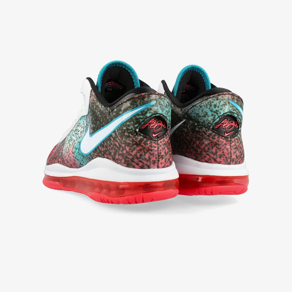 NIKE LEBRON VIII V/2 LOW WHITE/SOLAR RED/GLASS BLUE/WHITE 【MIAMI NIGHTS】