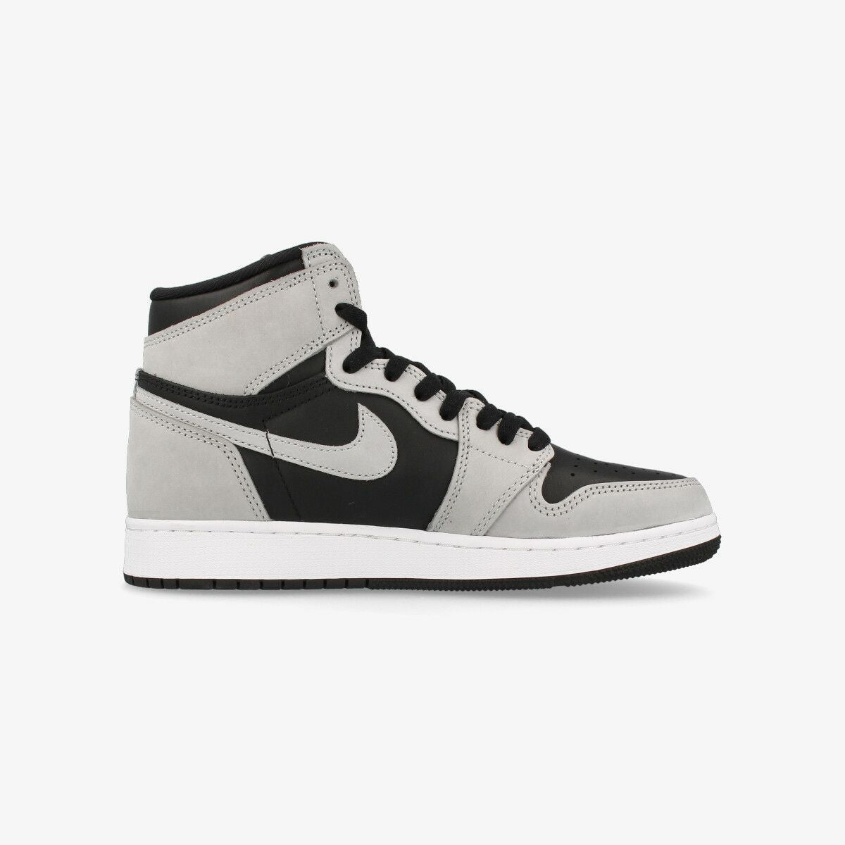 NIKE AIR JORDAN 1 RETRO HIGH OG GS BLACK/LIGHT SMOKE GREY/WHITE 【SHADO