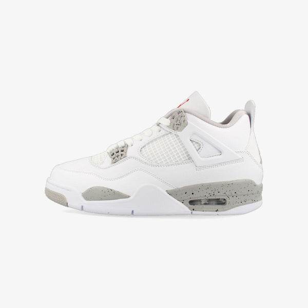 NIKE AIR JORDAN 4 RETRO WHITE/TECH GREY/BLACK/FIRE RED