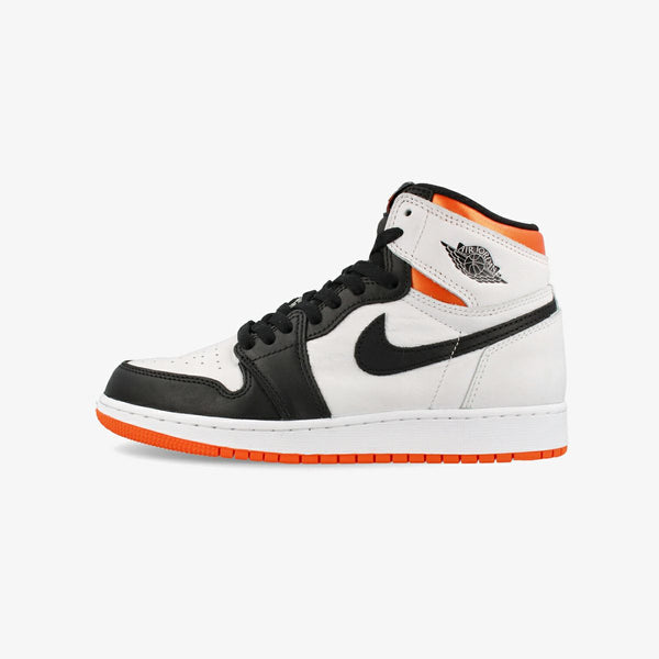 NIKE AIR JORDAN 1 RETRO HIGH OG GS WHITE/ELECTRO ORANGE/BLACK