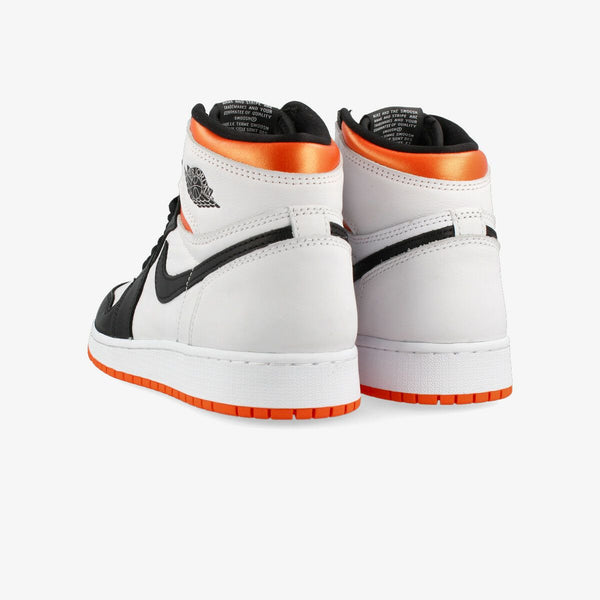 NIKE AIR JORDAN 1 RETRO HIGH OG GS WHITE/ELECTRO ORANGE/BLACK