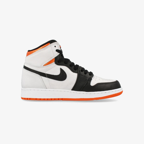 NIKE AIR JORDAN 1 RETRO HIGH OG GS WHITE/ELECTRO ORANGE/BLACK