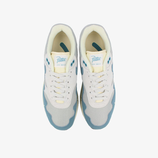 NIKE AIR MAX 1 PATTA METALLIC SILVER/NOISE AQUA/PURE PLATINUM