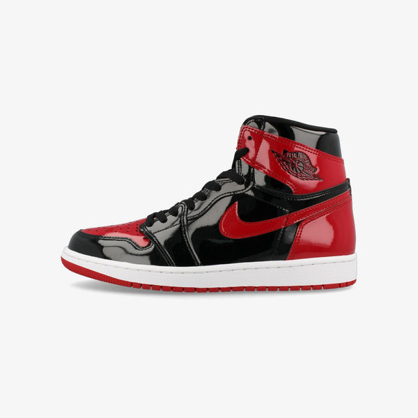 NIKE AIR JORDAN 1 RETRO HIGH OG BLACK/WHITE/VARSITY RED 【BRED PATENT】