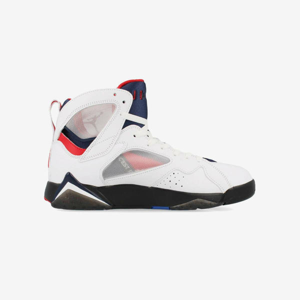 NIKE AIR JORDAN 7 RETRO PSG WHITE/COLLEGE NAVY/SPORT ROYAL/UNIVERSITY RED