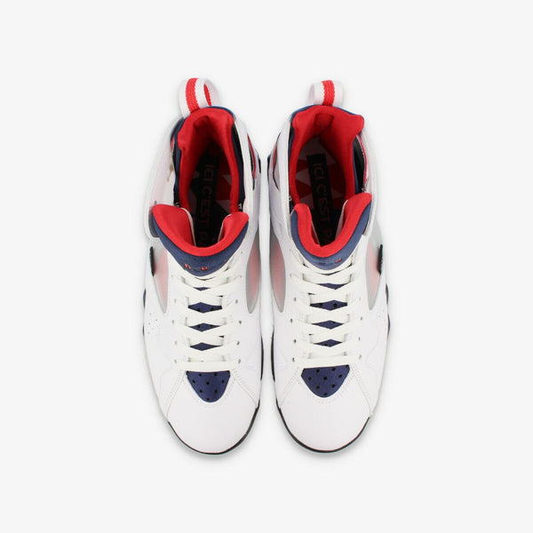 NIKE AIR JORDAN 7 RETRO PSG WHITE/COLLEGE NAVY/SPORT ROYAL/UNIVERSITY RED