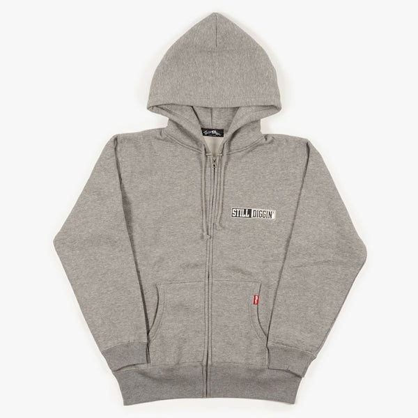 【お問い合わせ商品】 STILL DIGGIN' "DIGGIN' DEEP" ZIPUP HOODIE GREY