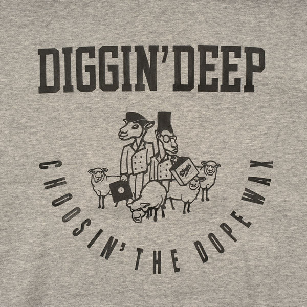 【お問い合わせ商品】 STILL DIGGIN' "DIGGIN' DEEP" ZIPUP HOODIE GREY