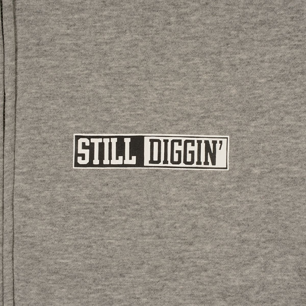 【お問い合わせ商品】 STILL DIGGIN' "DIGGIN' DEEP" ZIPUP HOODIE GREY