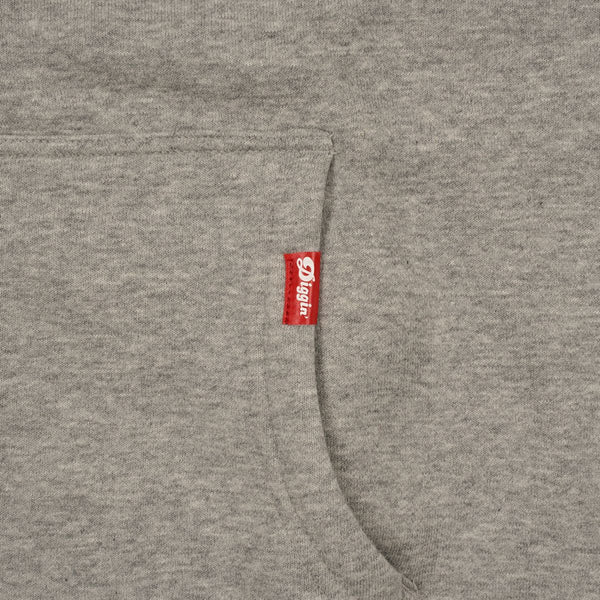 【お問い合わせ商品】 STILL DIGGIN' "DIGGIN' DEEP" ZIPUP HOODIE GREY