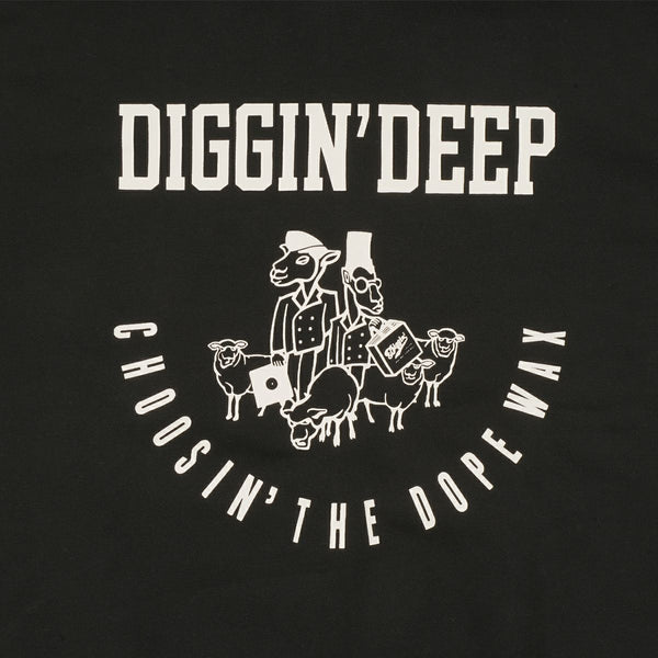 【お問い合わせ商品】 STILL DIGGIN' "DIGGIN' DEEP" ZIPUP HOODIE BLACK/WHITE