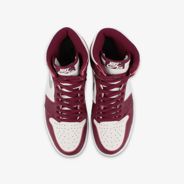 NIKE AIR JORDAN 1 RETRO HIGH OG BORDEAUX/WHITE/METALLIC SILVER