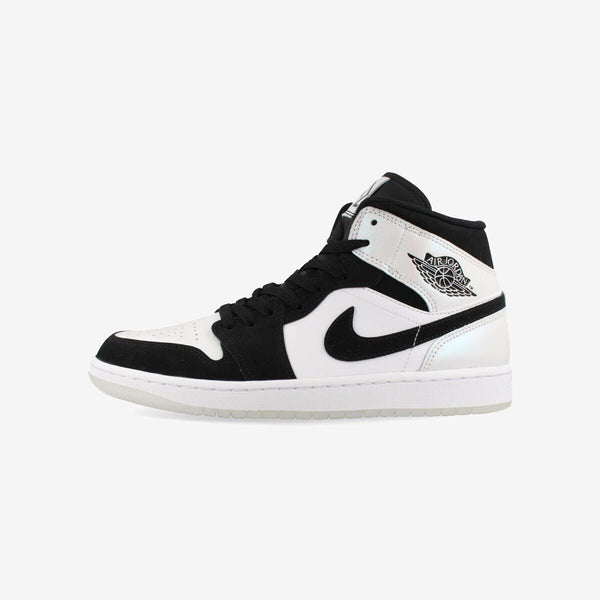 NIKE AIR JORDAN 1 MID SE WHITE/BLACK/MULTI COLOR